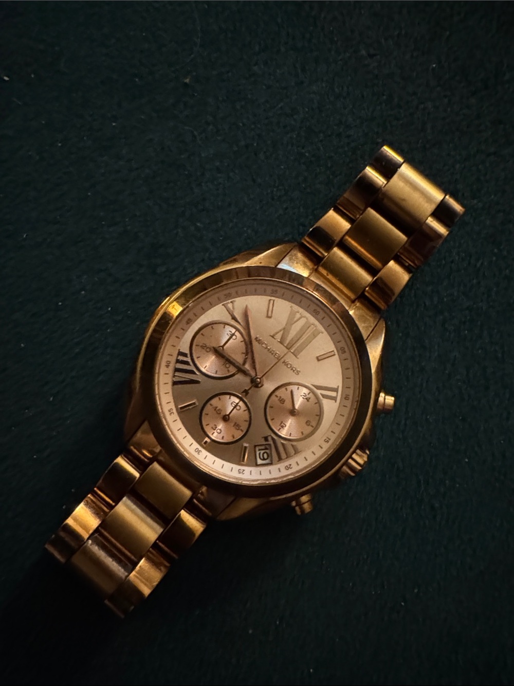 Michael Kors rose gold  women’s  Chronograph Bracelet Watch
